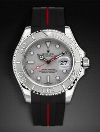 Rolex - Rubber B - Bracelet caoutchouc pour Yachtmaster 40mm - Série boucle ardillon