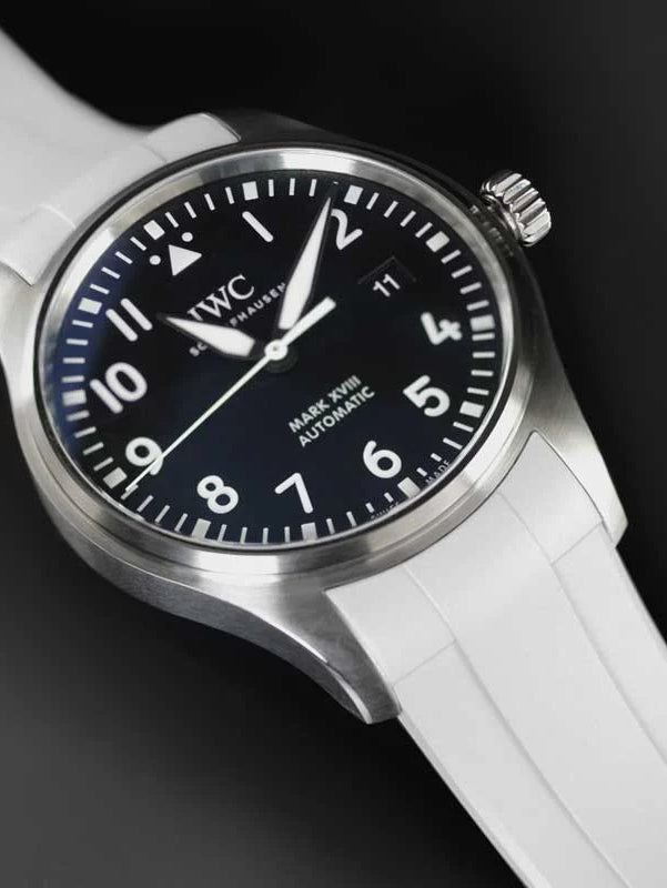 IWC - Rubber B - Bracelet caoutchouc pour Mark XVII et Mark XVIII - Série boucle ardillon