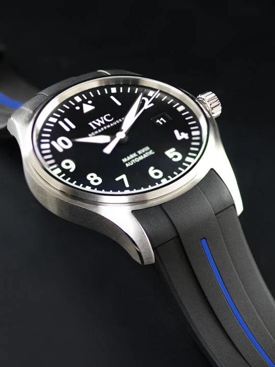 IWC - Rubber B - Bracelet caoutchouc pour Mark XVII et Mark XVIII - Série boucle ardillon