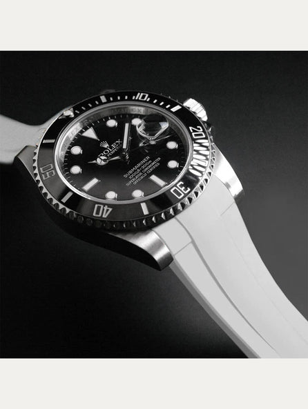 Rolex - Rubber B - Bracelet caoutchouc pour Submariner 41mm Ceramic - Série boucle ardillon
