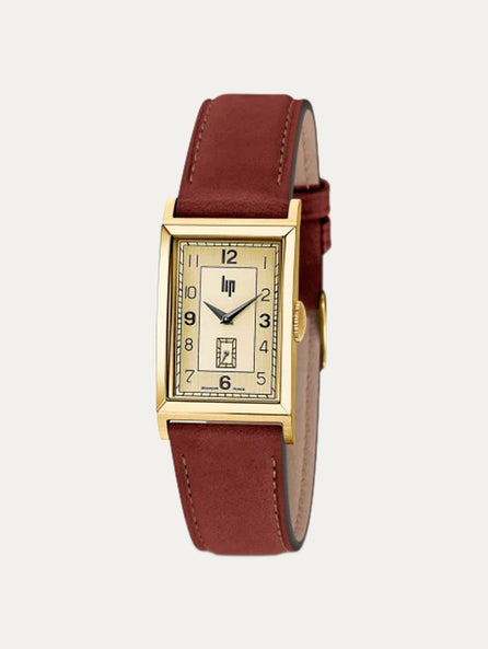 Montre Lip - Churchill T18 bracelet marron chocolat