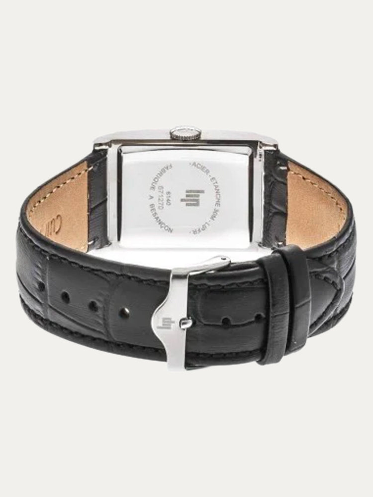 Montre Lip - Churchill T24 bracelet cuir noir