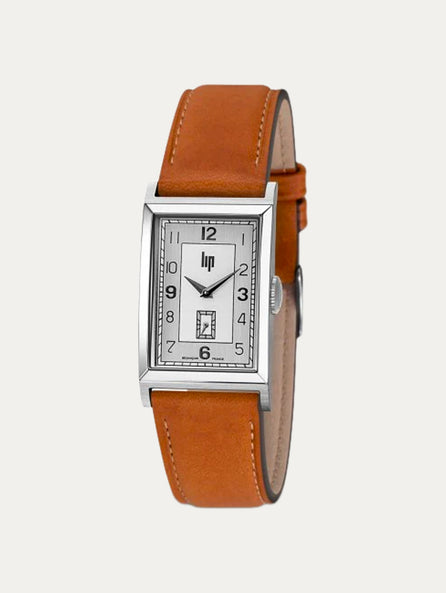 Montre Lip - Churchill T24 bracelet cuir marron clair