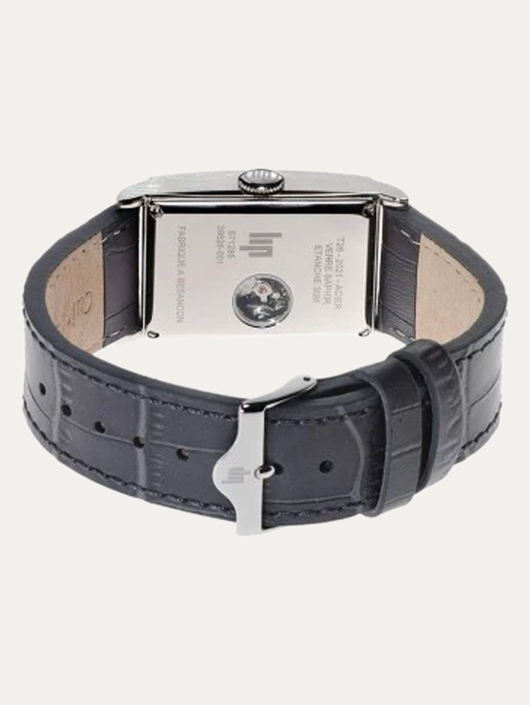Montre Lip - Churchill T26 auto bracelet cuir gris